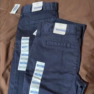 Lot of 2 girls skinny regular navy pants